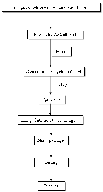 Salicin flow chart